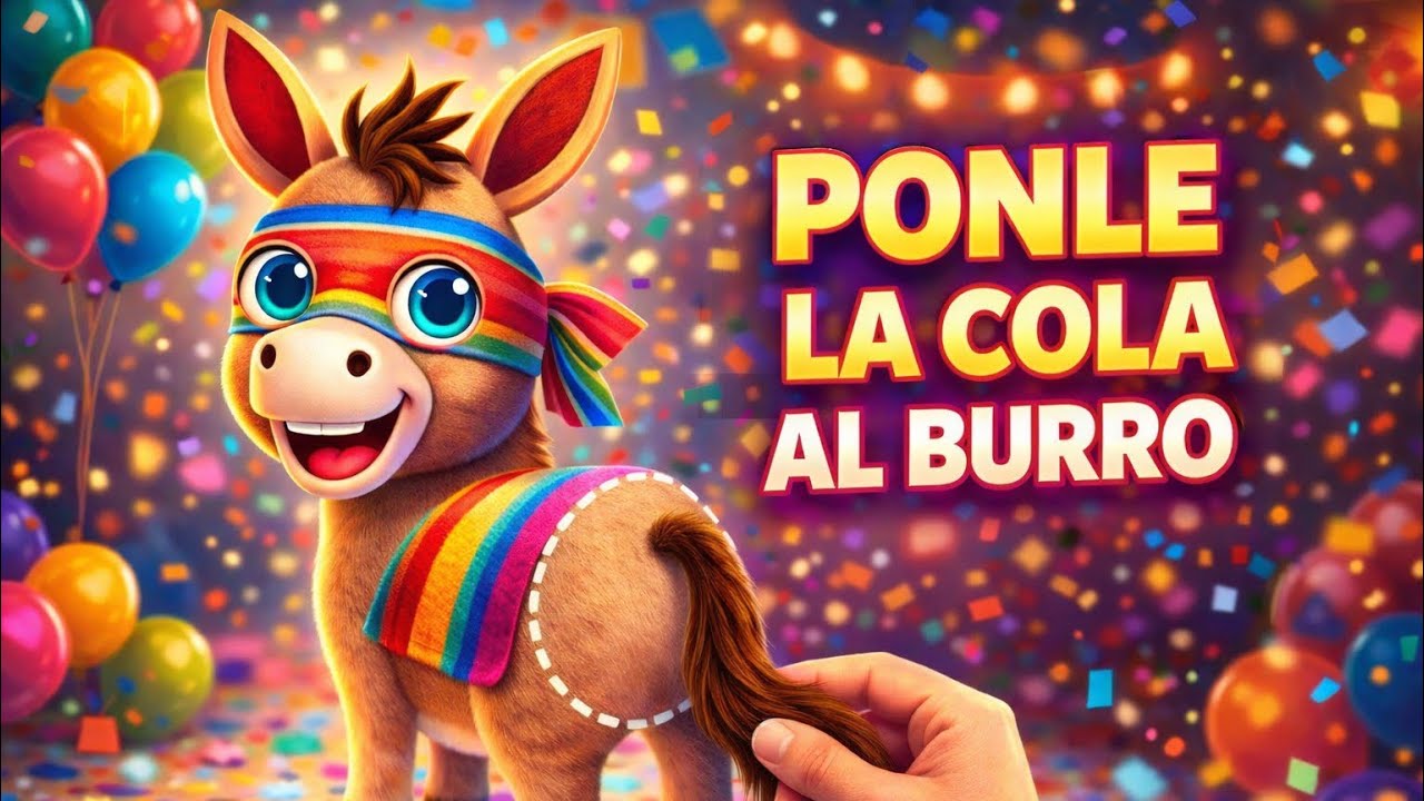 Feliz Cumpleaños  Ponle la Cola al Burro | Canción Divertida para Fiesta Infantil