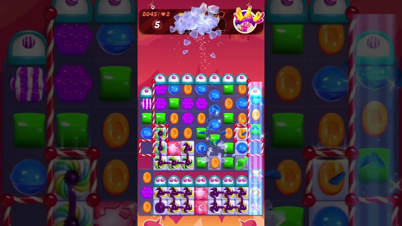 Уровень 8045 игры Candy Crush Saga | Без бустеров