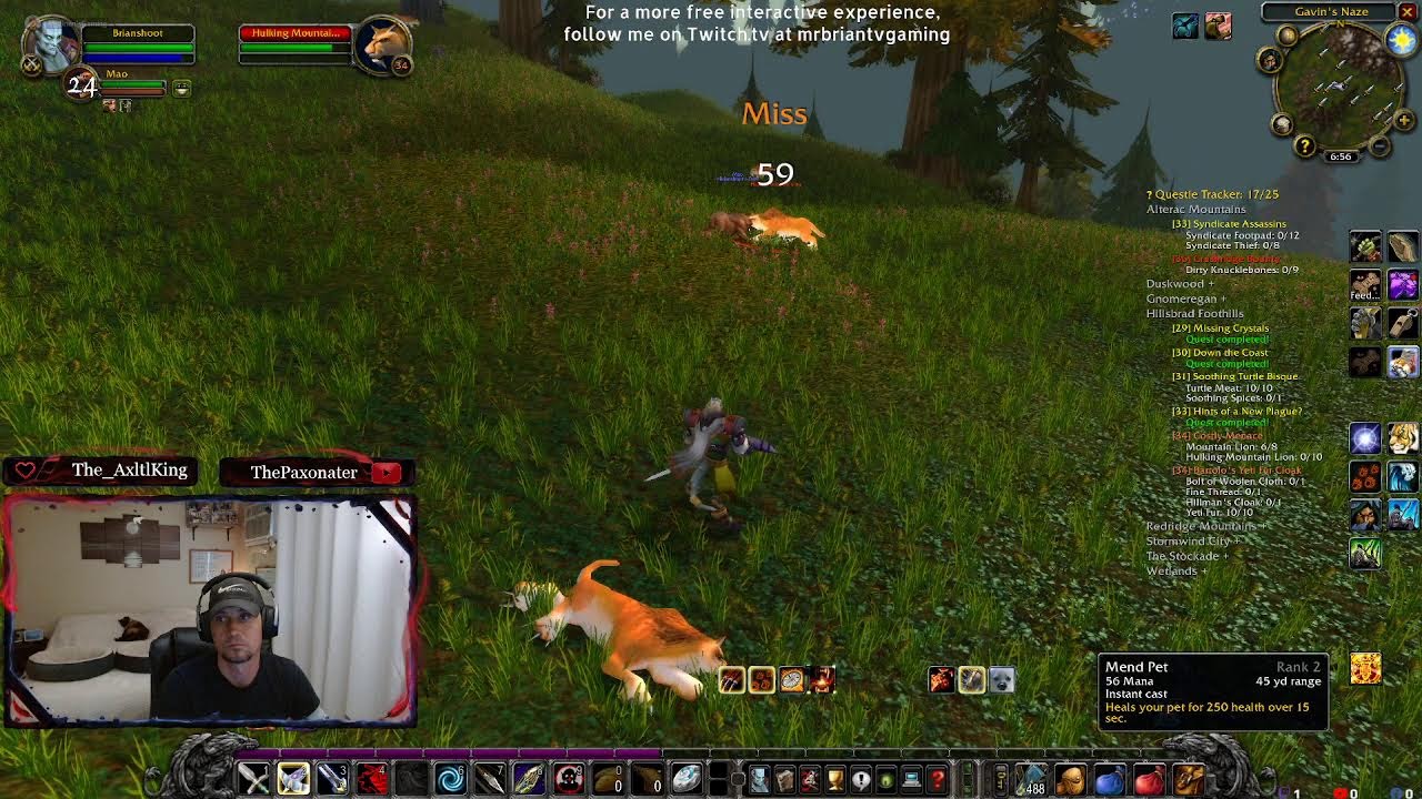 World of Warcraft - TBC Classic Leveling my Draenei Hunter