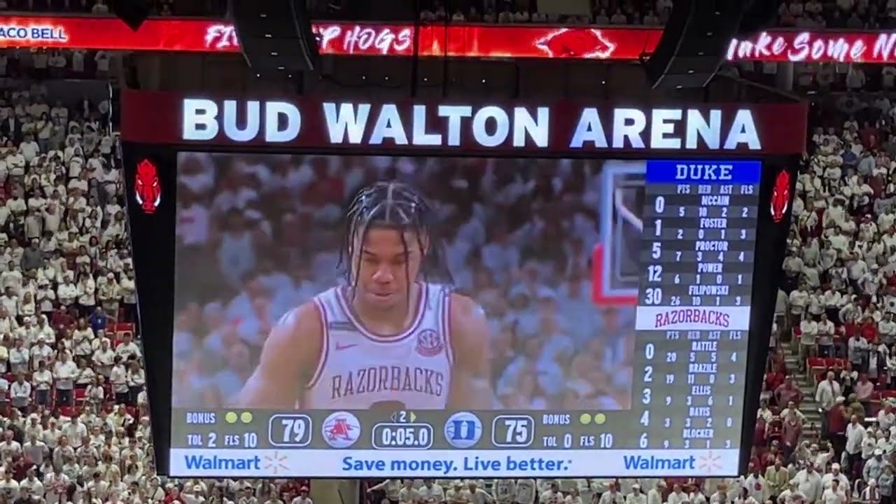 Arkansas Beats Duke & Storms The Court