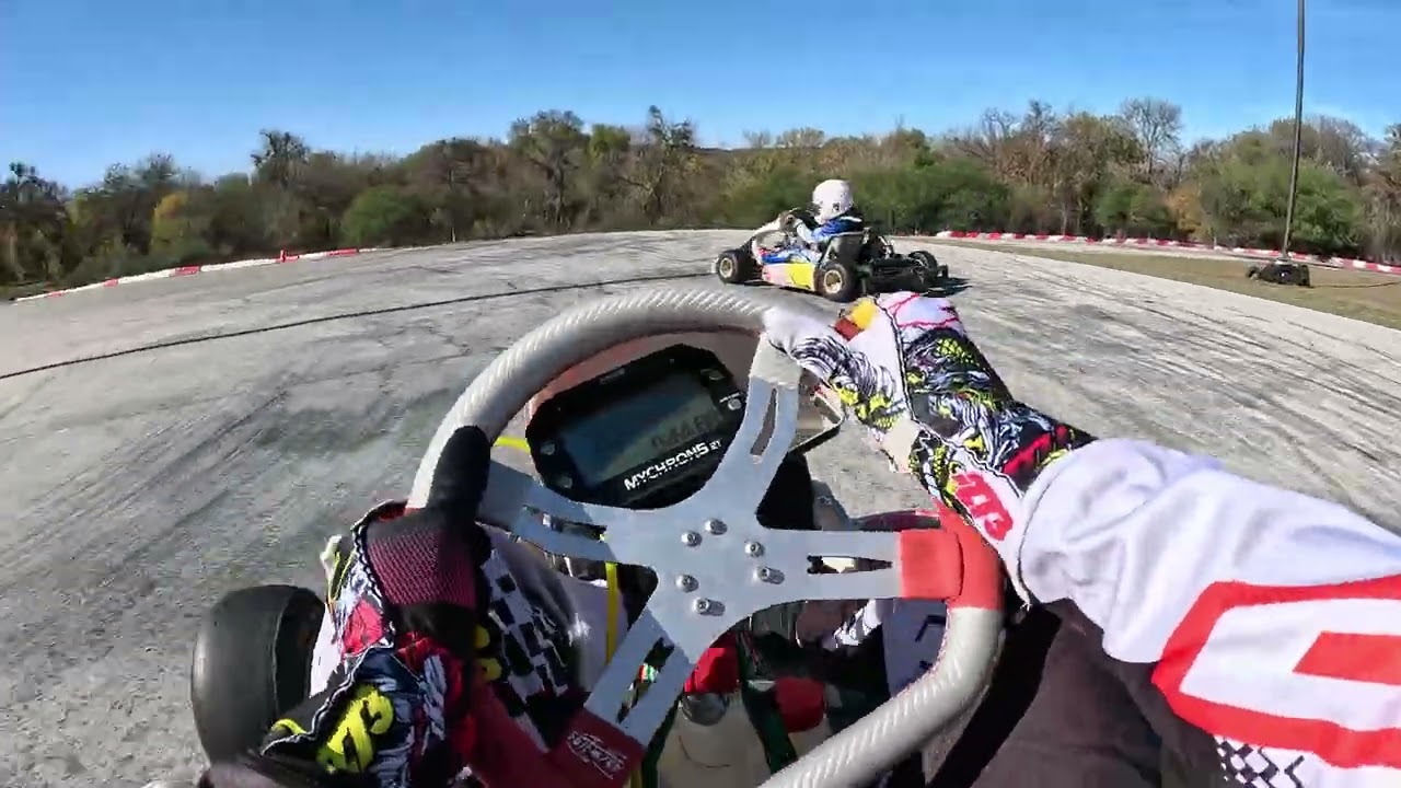 Following my daughter (7 years old) in her Kart Republic/Rotax Micro-Max around HCKC.