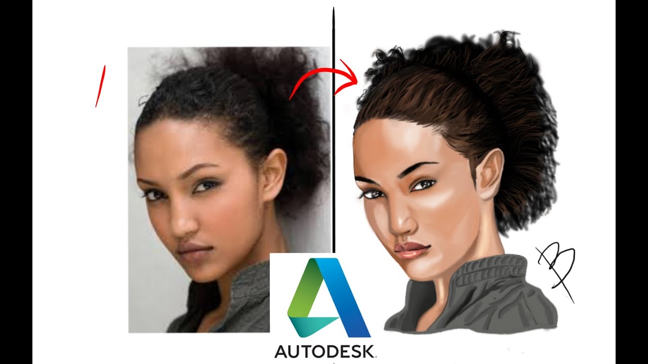 ሳያት ደምሴ _የdigital ስእል  Sayat Demissie Autodesk drawing