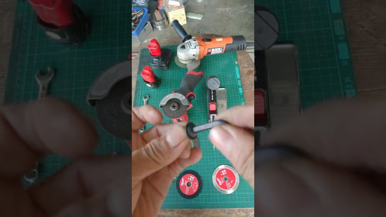 米沃奇3吋直角砂輪機，4吋切片轉成3吋切片使用方法