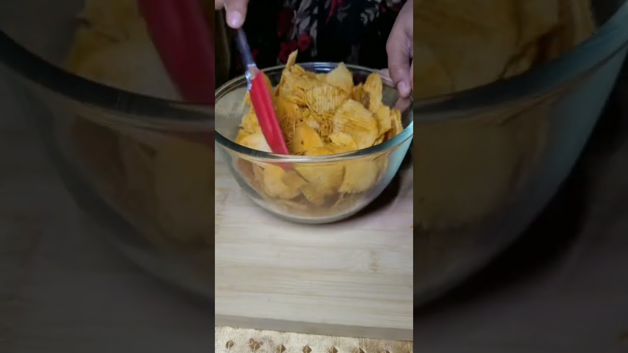 How to make Chips Chaat at home | Chips Chaat Recipe | Kitchen Minister #shorts  #food  #indianfood