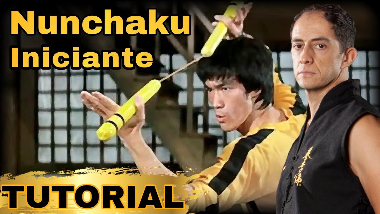 COMO TREINAR O NUNCHAKU A ARMA DE BRUCE LEE PARA INICIANTE I Tutorial Treine em Casa
