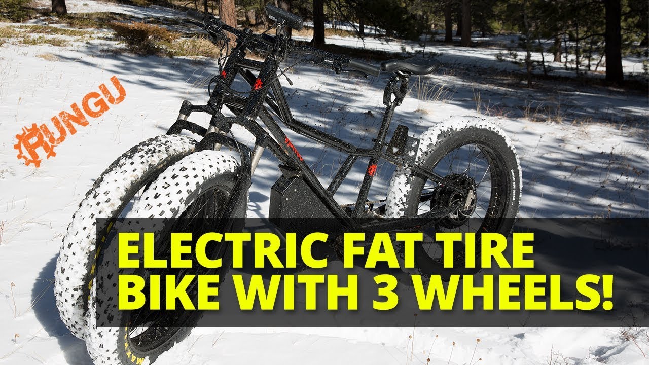 Rungu Electric Juggernaut 3 Wheel Off Road Fat Tire Bike
