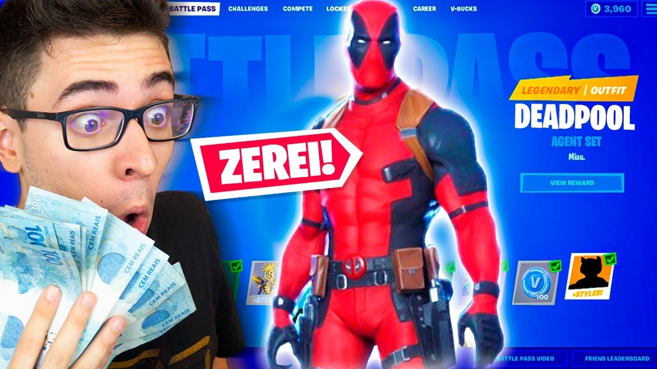 ZEREI O NOVO PASSE DE BATALHA DA TEMPORADA 2 DO FORTNITE!!
