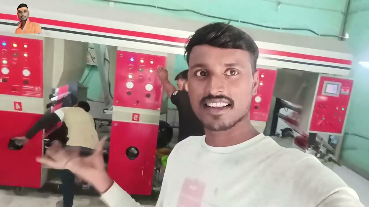 #besan ka packet print kaise kare How did I print 👣 new job #roto_machin