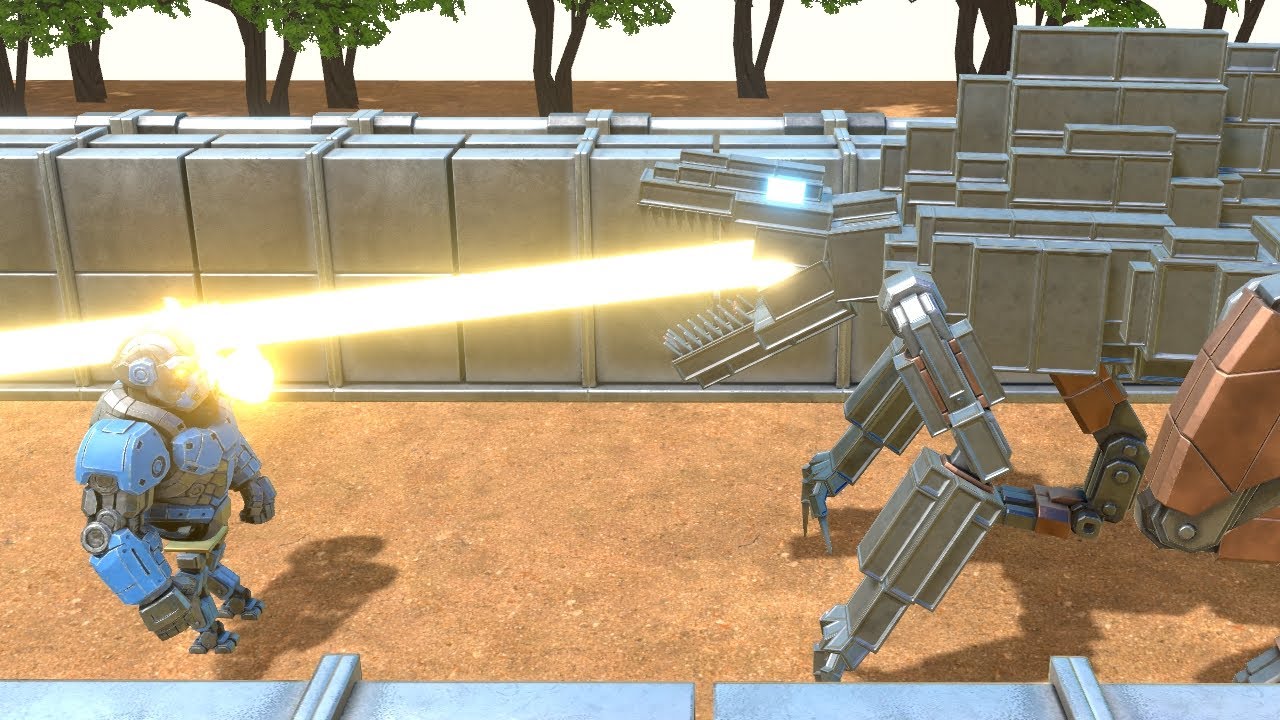 Spinosaurus Robot vs ALL UNITS AOW Age Of Warbots