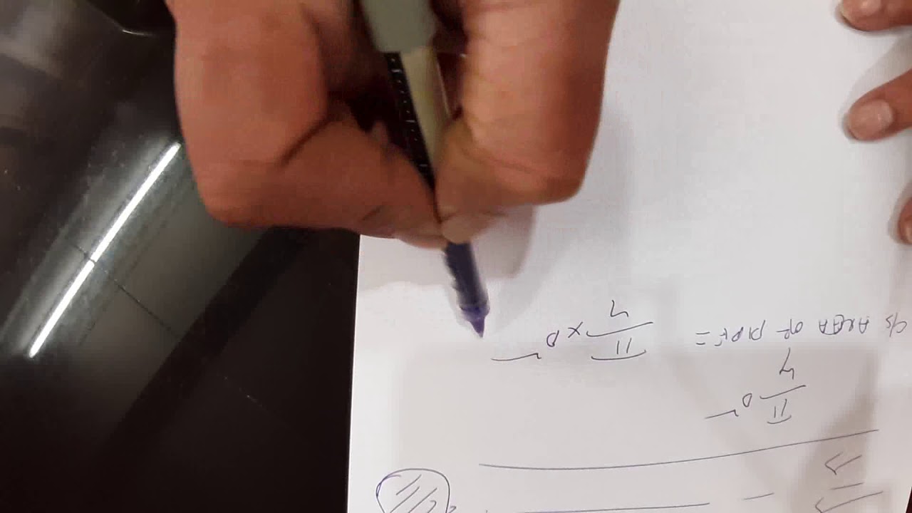 How to calculate cross sectional area