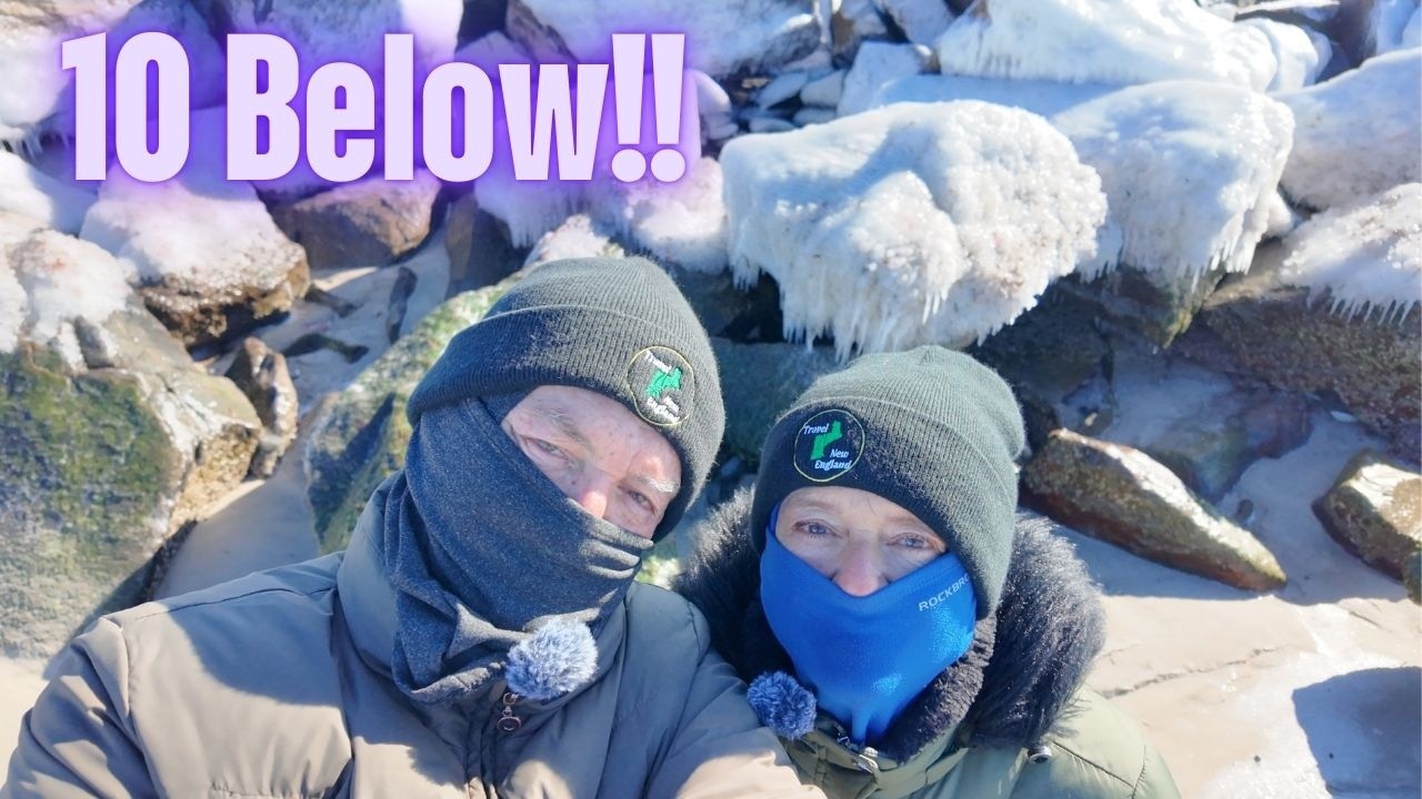 10 градусов ниже нуля на побережье Род-Айленда ❄️ | Зимние пляжи, морепродукты и истории Нарраган...