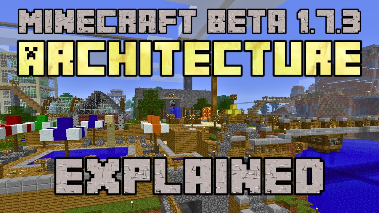 Объяснение уникального стиля строительства в бета-версии Minecraft 1.7.3