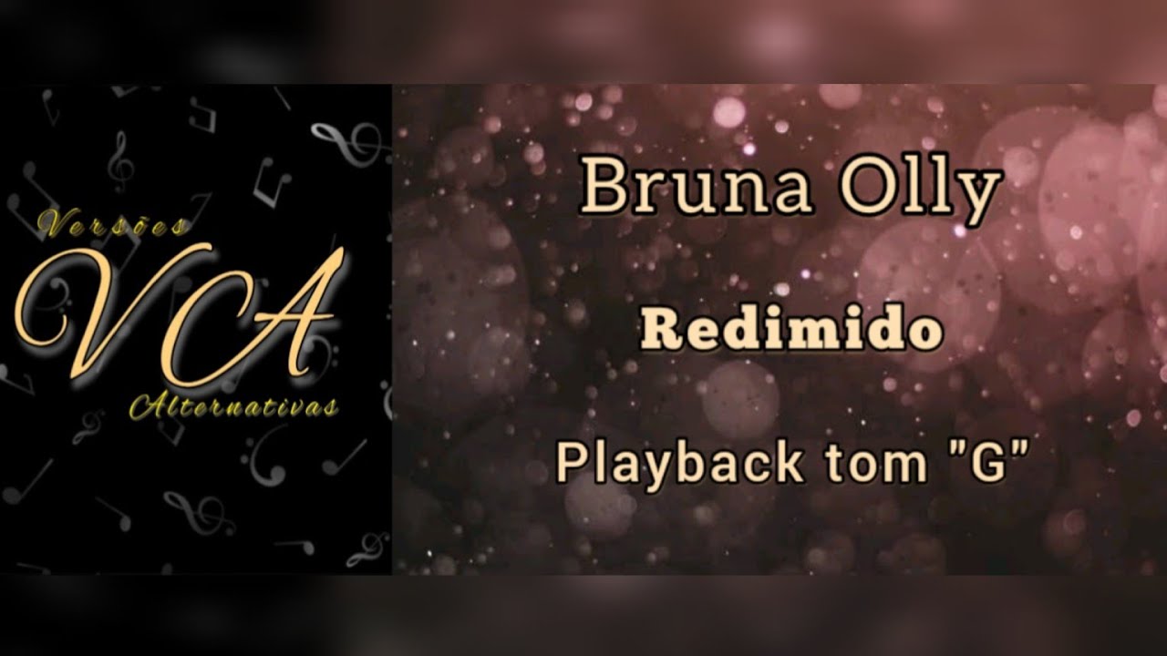 REDIMIDO - BRUNA OLLY (PLAYBACK TOM 