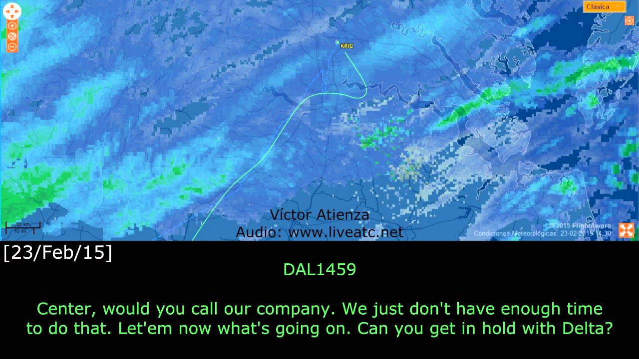 [REAL ATC] Delta 1459 BROKEN WINDSHIELD at Richmond