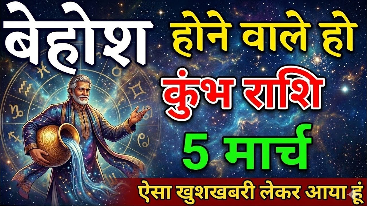 बेहोश होने वाले हो कुंभ राशि 5 मार्च ऐसा खुशखबरी लेकर आया हूं#kumbhrashi #viral #video 