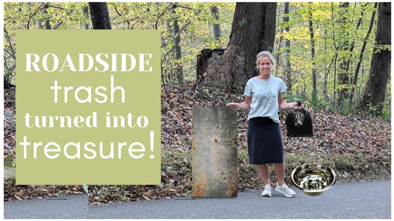 Roadside Finds ~ Trash to Treasure ~ Roadside Trash Turned into Treasure ~  Trash Before and After