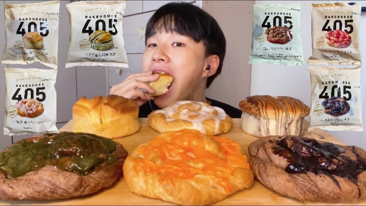 역대급 가성비! CU편의점 베이커리 브랜드 베이크하우스405 빵6종 먹방 Sweet Bread Mukbang