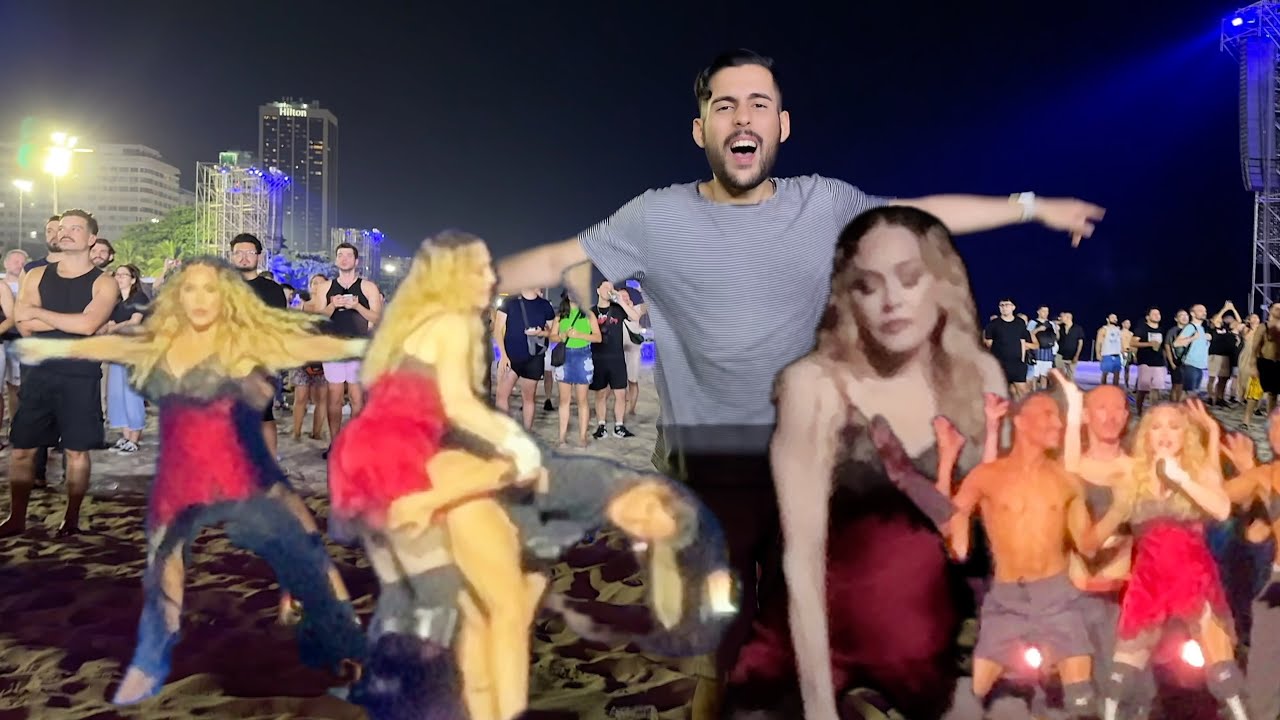 Ensaio da Madonna para o Show em Copacabana