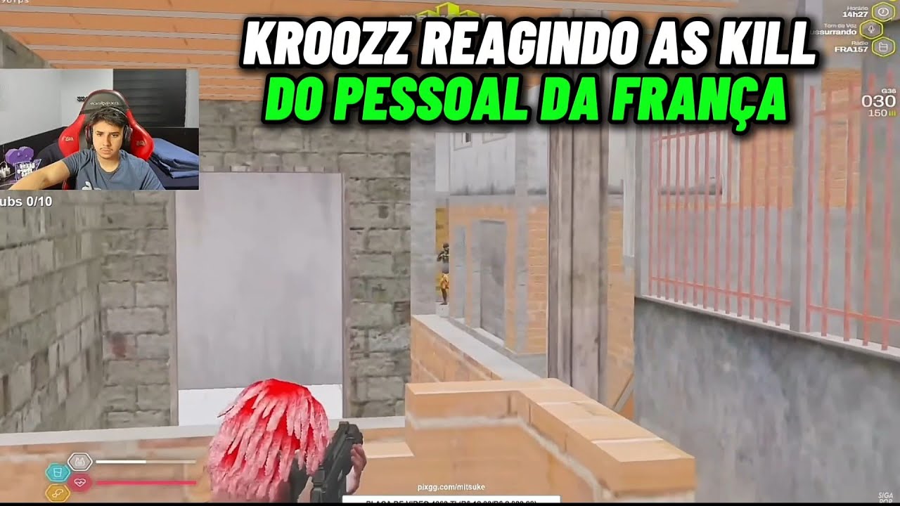 KROOZZ REAGINDO AS KILLS DE TODOS DA FRANÇA NA INVASÃO