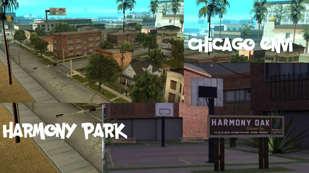 Share Mod Enviroment Chicago and Harmony Oak ||GTA San Andreas