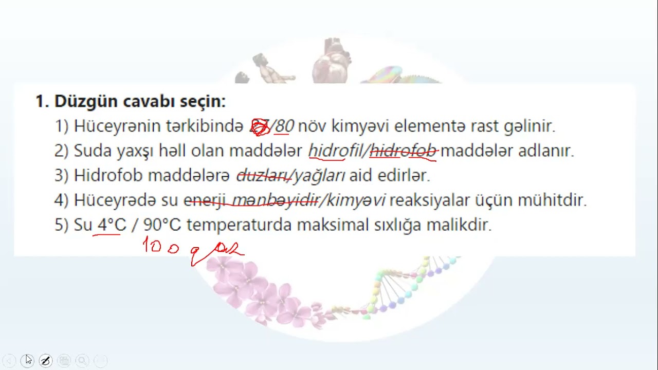 Biologiya 9cu sinif mövzu 4 tapşırıq izahı