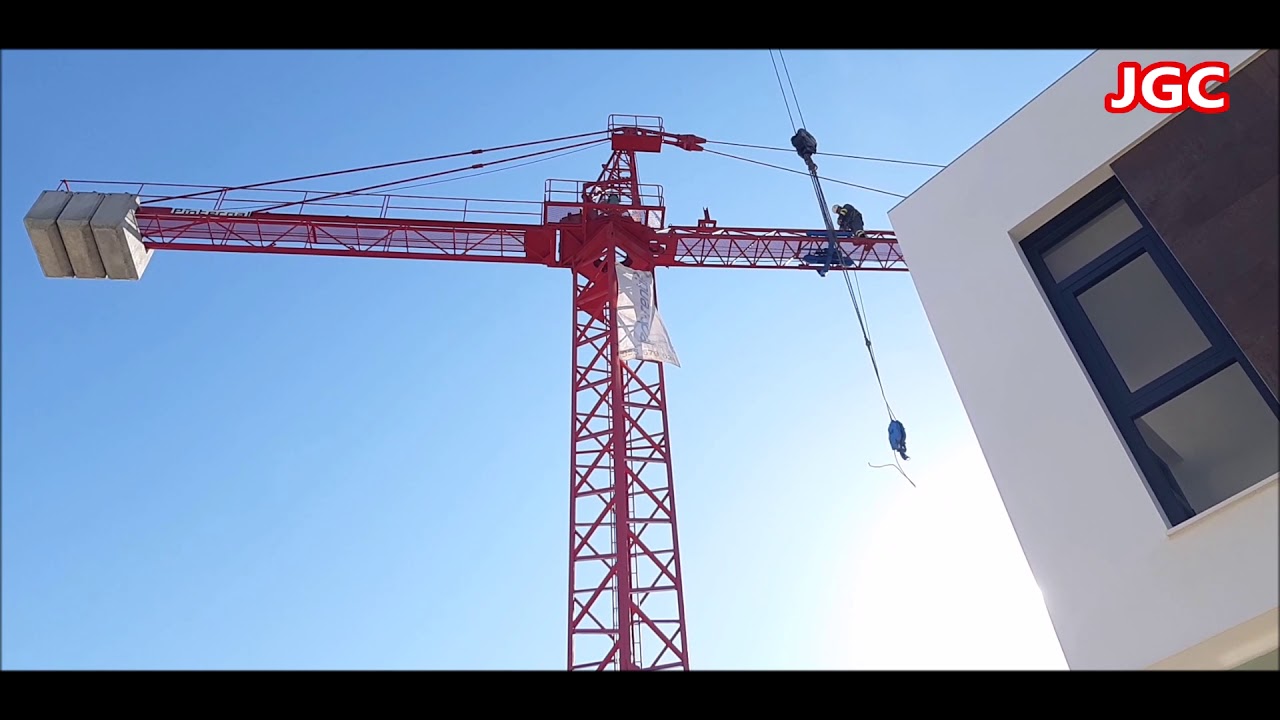 Desmontaje de Grúa Torre PINGON GP40.10 MARCIGRÚAS con GROVE GMK 5100 GRÚAS CAPITÁN