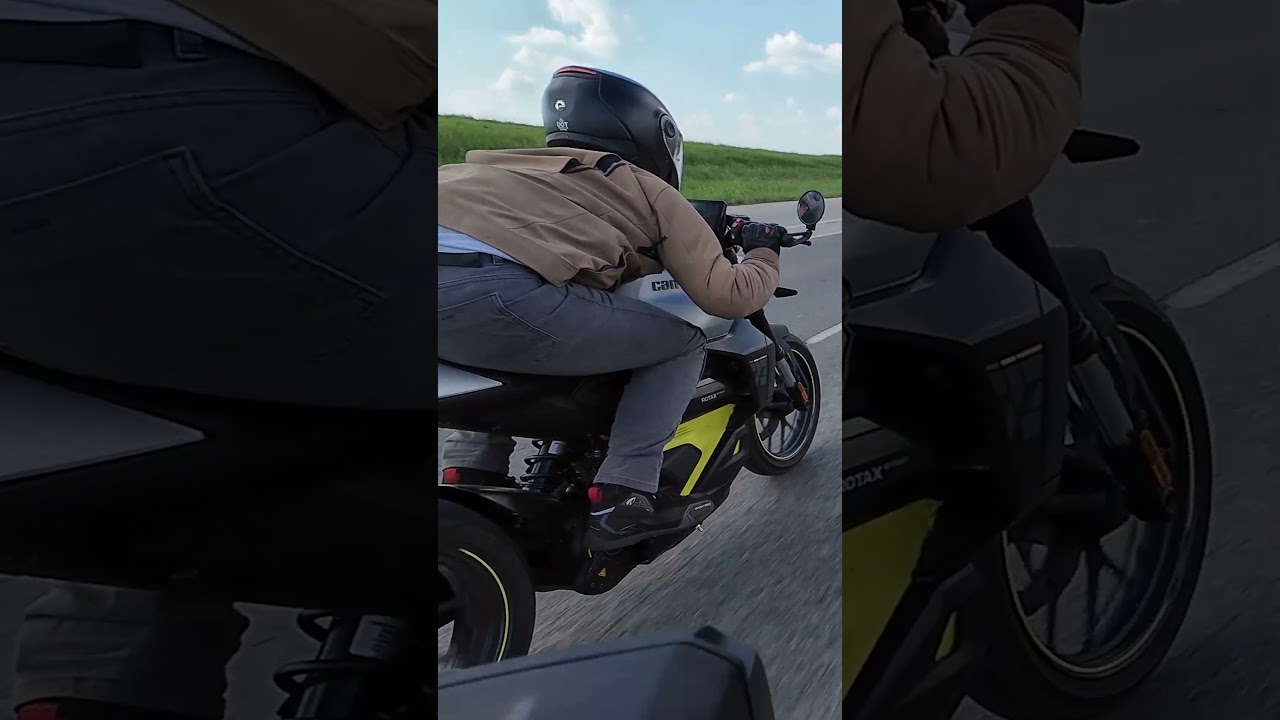 Drag Race on Can-Am Electric Motorcycles!