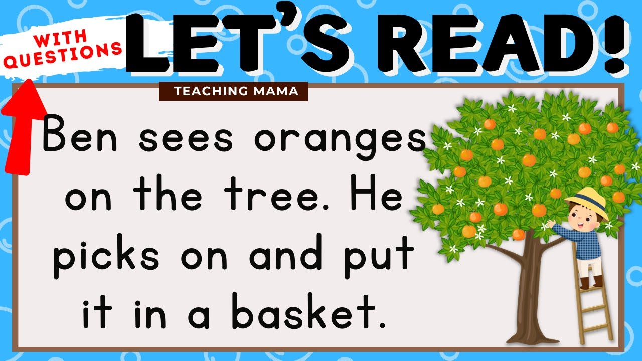 LET'S READ! | NEW READING COMPREHENSION | LEARN TO READ SIMPLE AND EASY SENTENCES | TEACHING MAMA