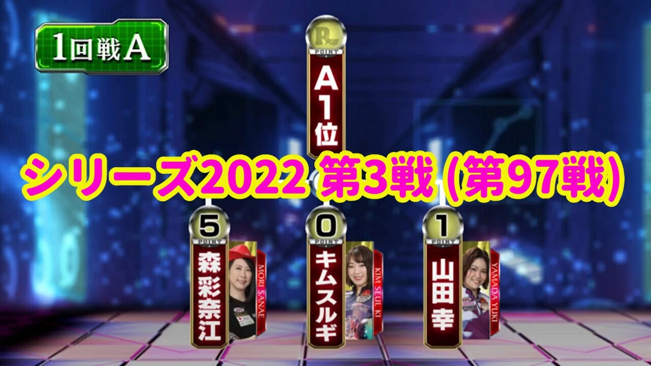 シリーズ2022 第3戦 (第97戦) 1回戦Aグループ☆森紗奈江☆キムスルギ☆山田幸 [ボウリング革命 P★LEAGUE]