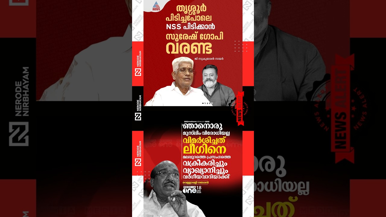 Sukumaran Nair criticised Suresh Gopi | Vellappally Natesan | Muslim League | NSS | SNDP | viral