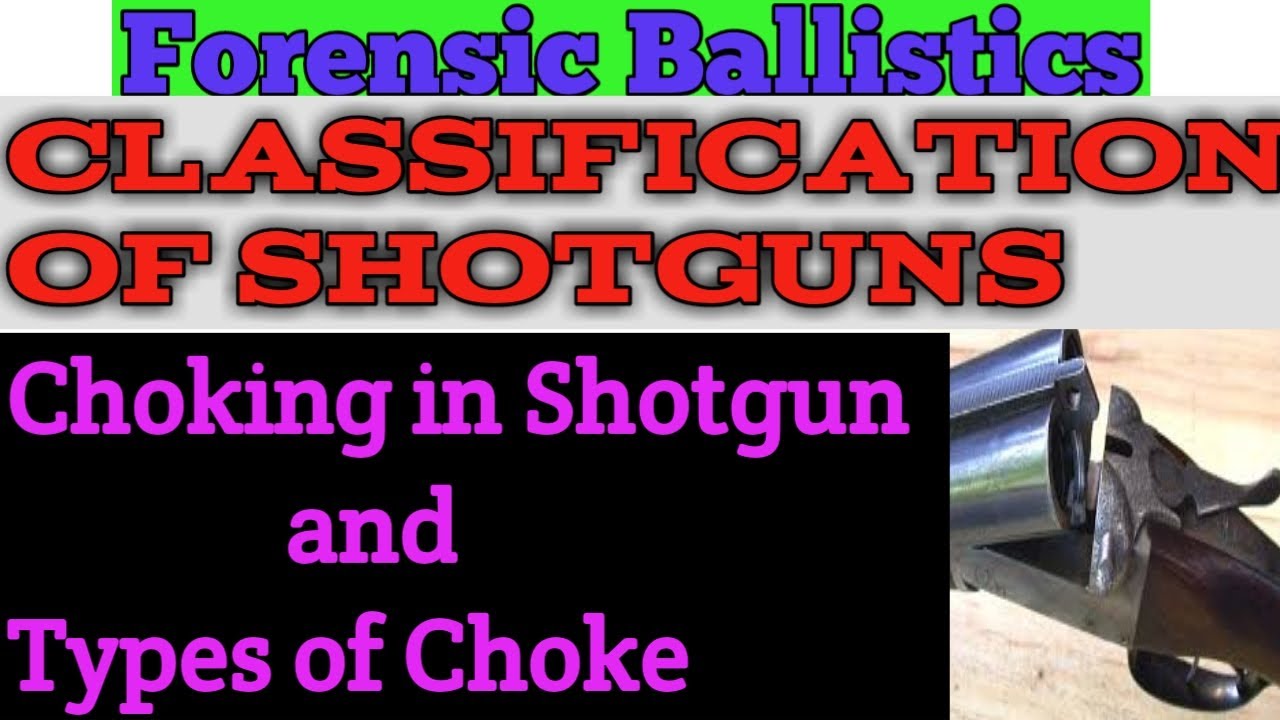 Classification of Shotguns. Choking in Shotgun and Types of Choking.(English/Hindi)