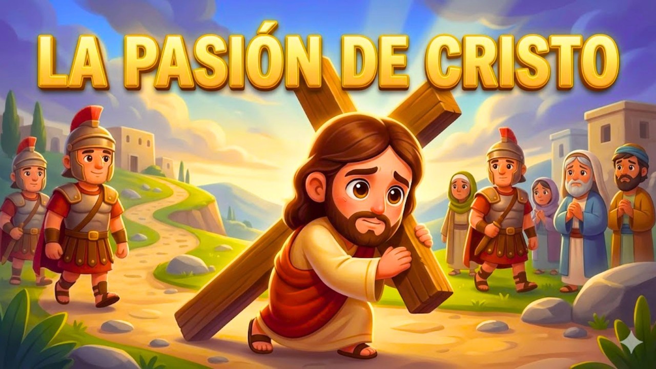 La HISTORIA COMPLETA de la PASIÓN DE JESÚS 😭 (ANIMADA PARA NIÑOS) | PequeFe