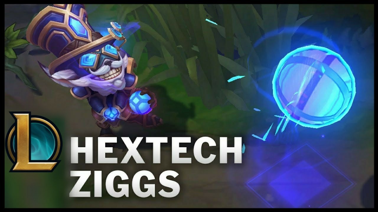 Lol HEXTECH Ziggs Skin | All Moves | Abilities | Recall | League Of Legends