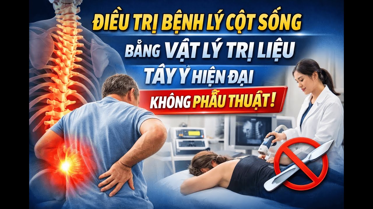 Điều Trị Bệnh Lý Cột Sống Bằng Vật Lý Trị Liệu Tây Y Hiện Đại – Không Phẫu Thuật