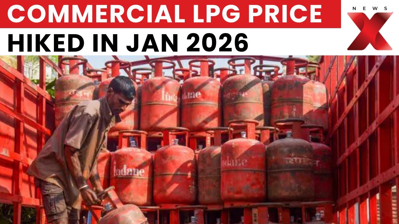 Commercial LPG Prices Hiked: 19kg Cylinder Up Rs 111 from Jan 1, 2026