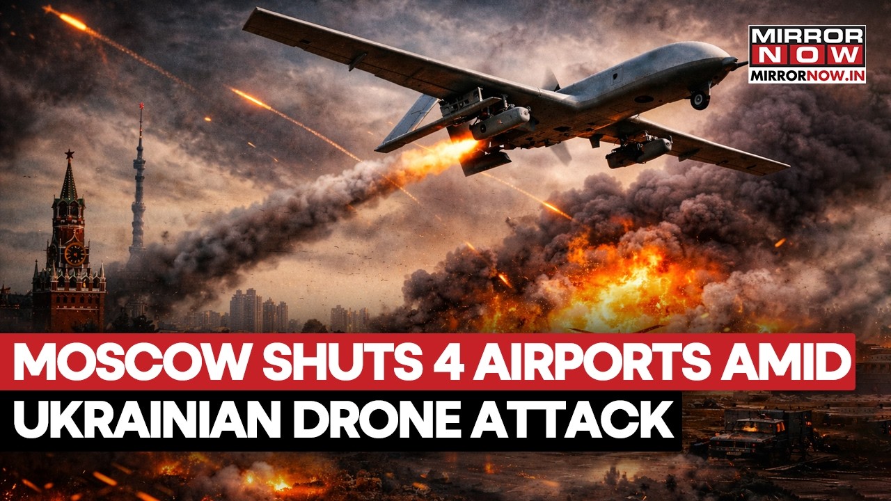 Moscow Shuts Down 4 Major International Airports After Intercepting Multiple Ukrainian Drones |Watch
