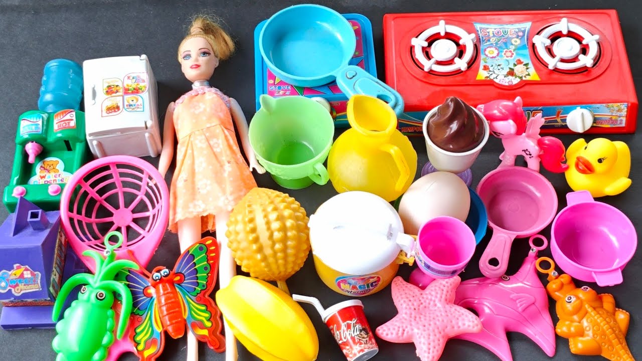 Satisfying Asmr Masak Masakan Barbie Ikan Bebek Magic com Kulkas