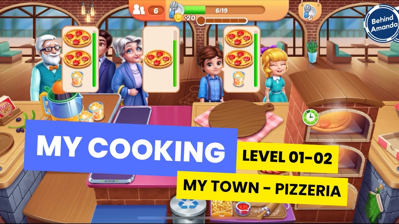 MY COOKING | MY TOWN - PIZZERIA LEVEL 01-02 WALKTHROUGH INDONESIA