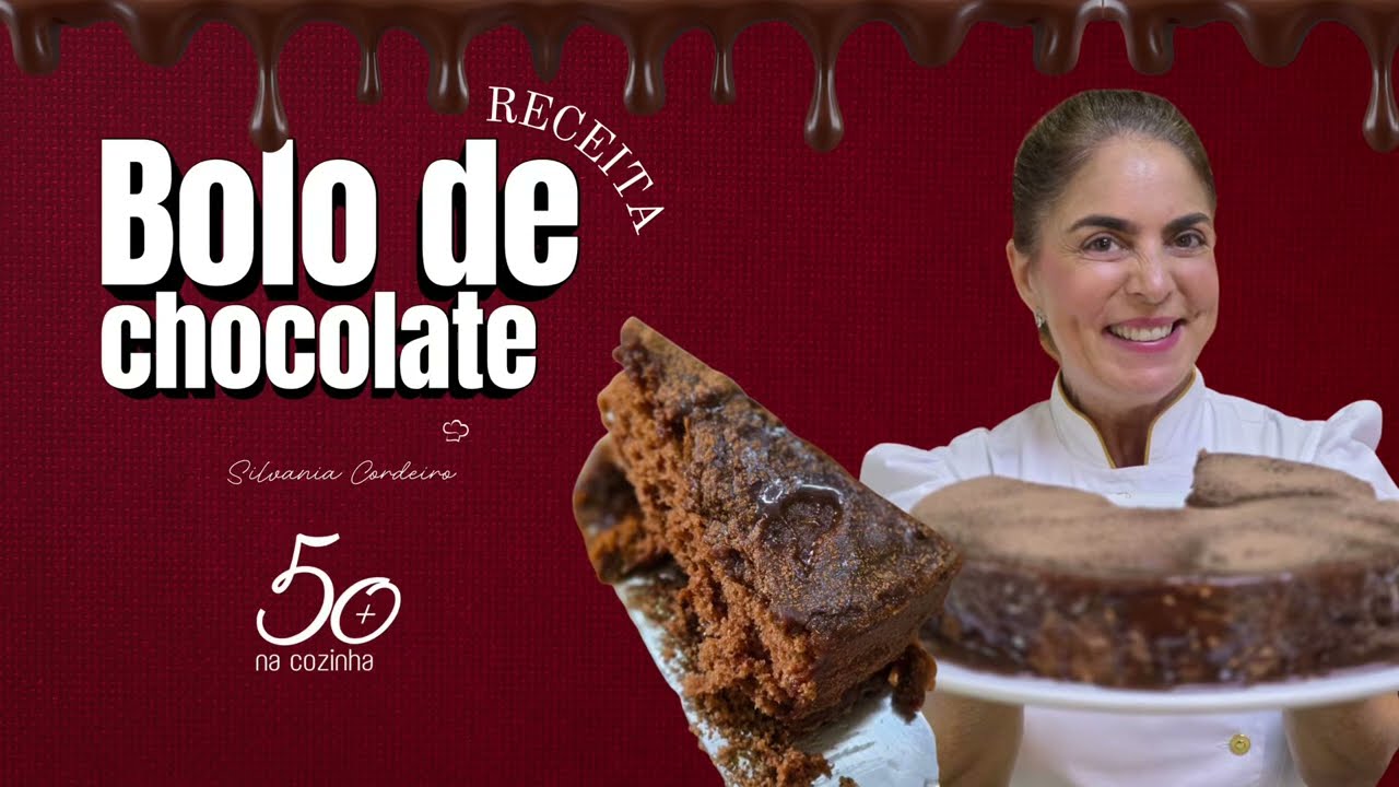 Bolo de chocolate com cobertura de brigadeiro de doce de leite | SILVANIA CORDEIRO 