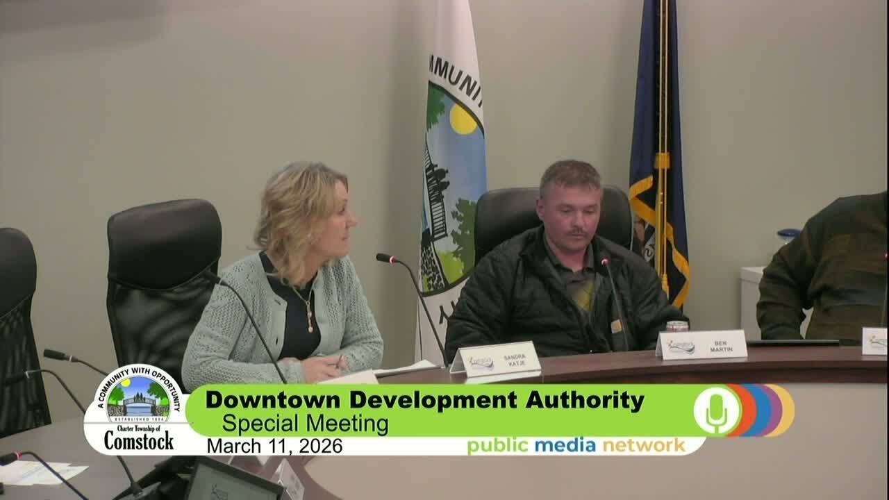 Comstock Charter Township - March 11, 2026 Comstock Downtown Development Authority Special Meeting