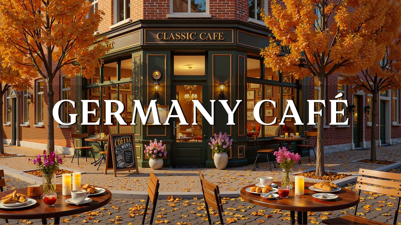Morning Autumn Caf&eacute; Jazz in Germany 🍂 Smooth Bossa Nova Instrumental for Work, Study & Cozy Vibes
