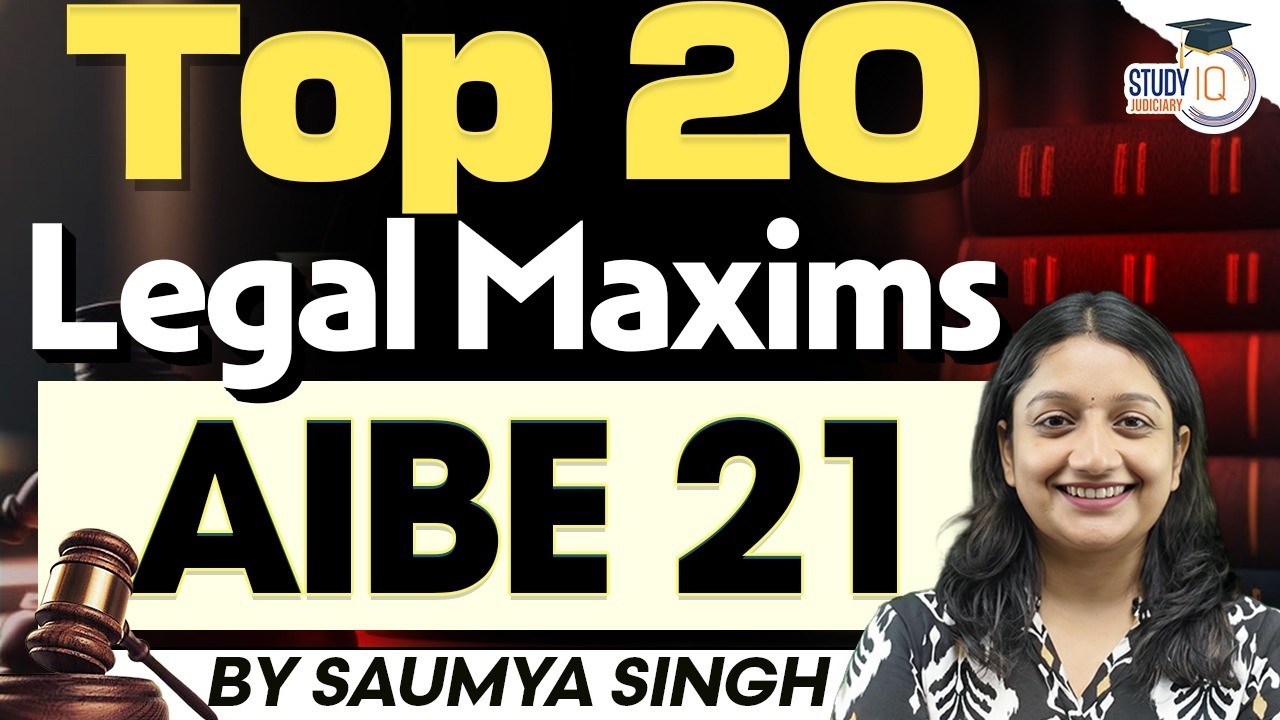 Top 20 Legal Maxims for AIBE 21 | Repeat Questions by Saumya Singh ⚖️