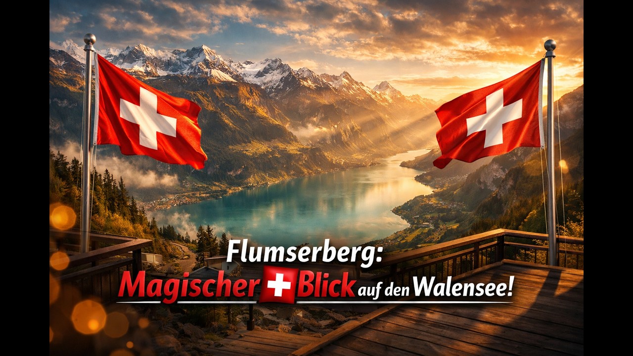 Magischer Blick auf den Walensee 🇨🇭 – Flumserberg Sonnenuntergang
