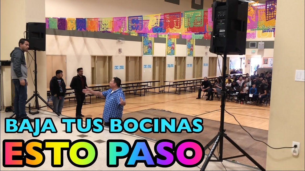 Sonorizo evento escolar y me bajan mis bocinas del ecenario!
