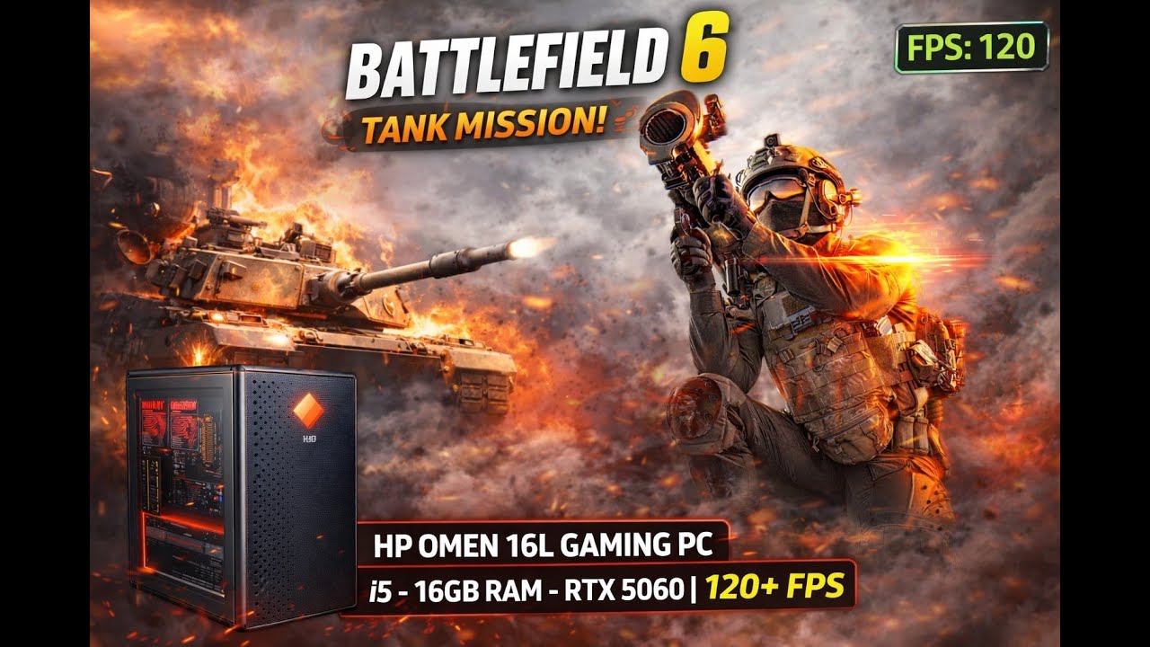 Battlefield 6 Gamplay PART -6 || HP OMEN 16L || RTX 5060 8GB