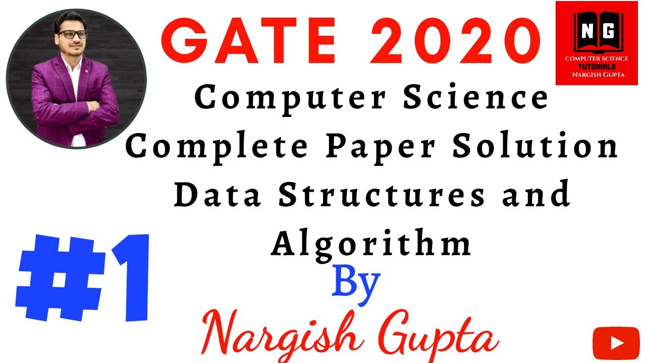 GATE Computer Science | Complete Paper Solution | Data Structures and Algorithm | GATE 2020