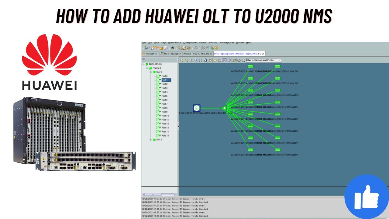 Huawei OLT how to Add into U2000 NMS