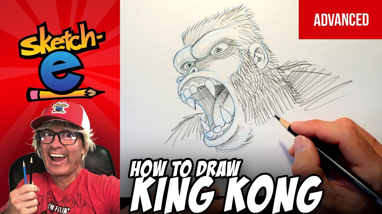 How to draw King Kong with Sketch-e. Advanced!