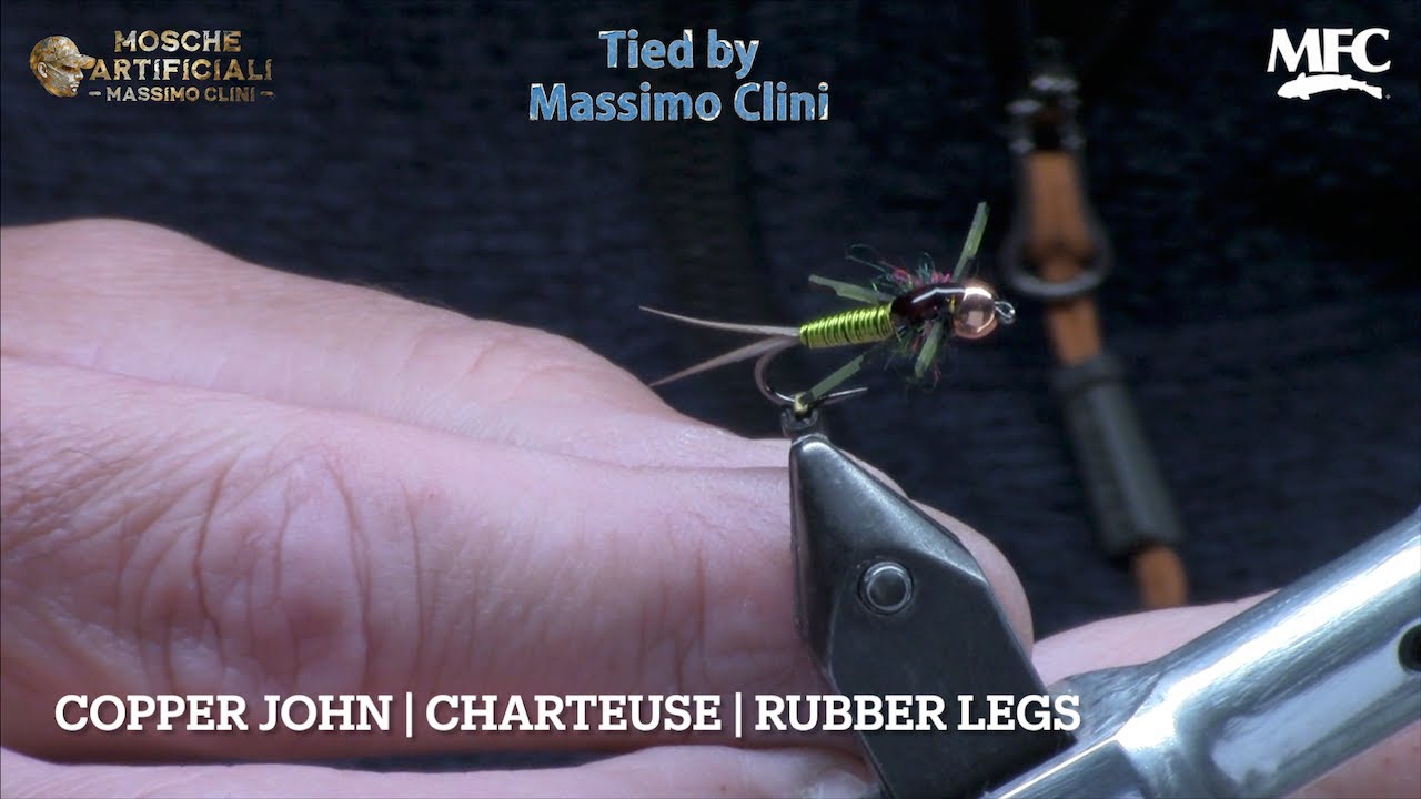 Costruzione Copper John Chartreuse & Rubber Legs | Tutorial Ninfa Attractor