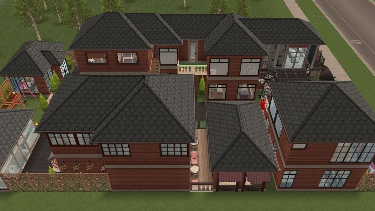 Sims freeplay -MINI TOWN with 13 building 😱